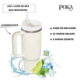 Caneca Térmica de 1200ml | Aço Inoxidável Resistente | Clean Water Bottle